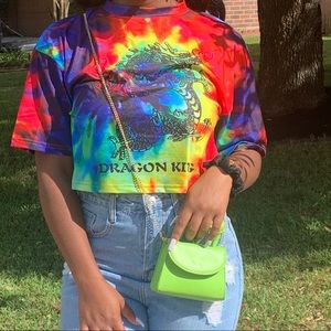 tie dye Drangon crop top 😍 25$
